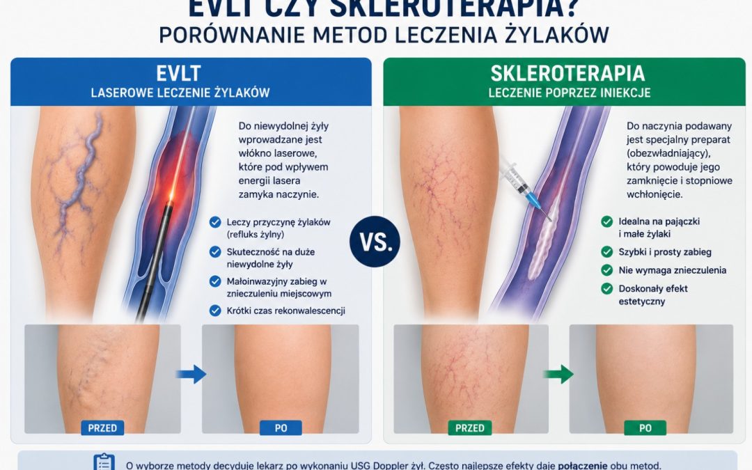 EVLT czy skleroterapia – porównanie metod leczenia żylaków